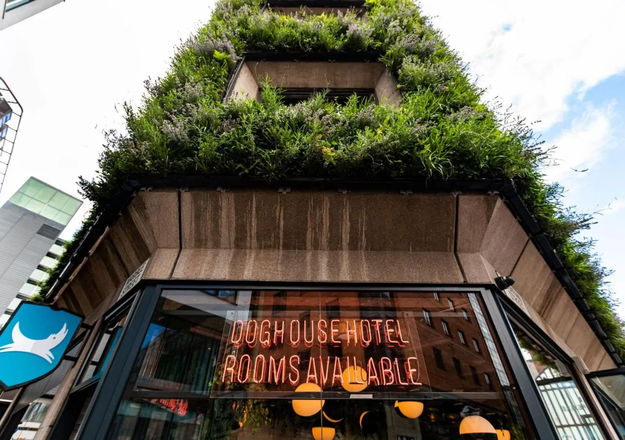 a building with plants on the top of it at BrewDog DogHouse Manchester in Manchester